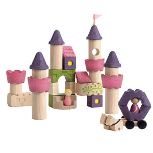 Drewniane klocki Zamek księżniczki, Plan Toys