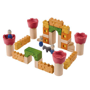 Drewniane klocki Zamek rycerski, Plan Toys